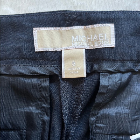 Michael Kors Classic Pants Size 8 Cropped Dark Blue - Picture 13 of 14